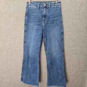 NOEND DENIM WIDE LEG CROP, SIZE 28